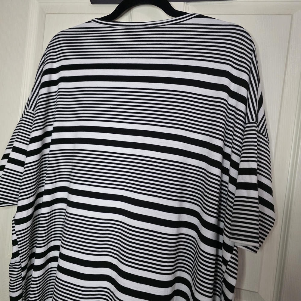 Black and White Striped Top